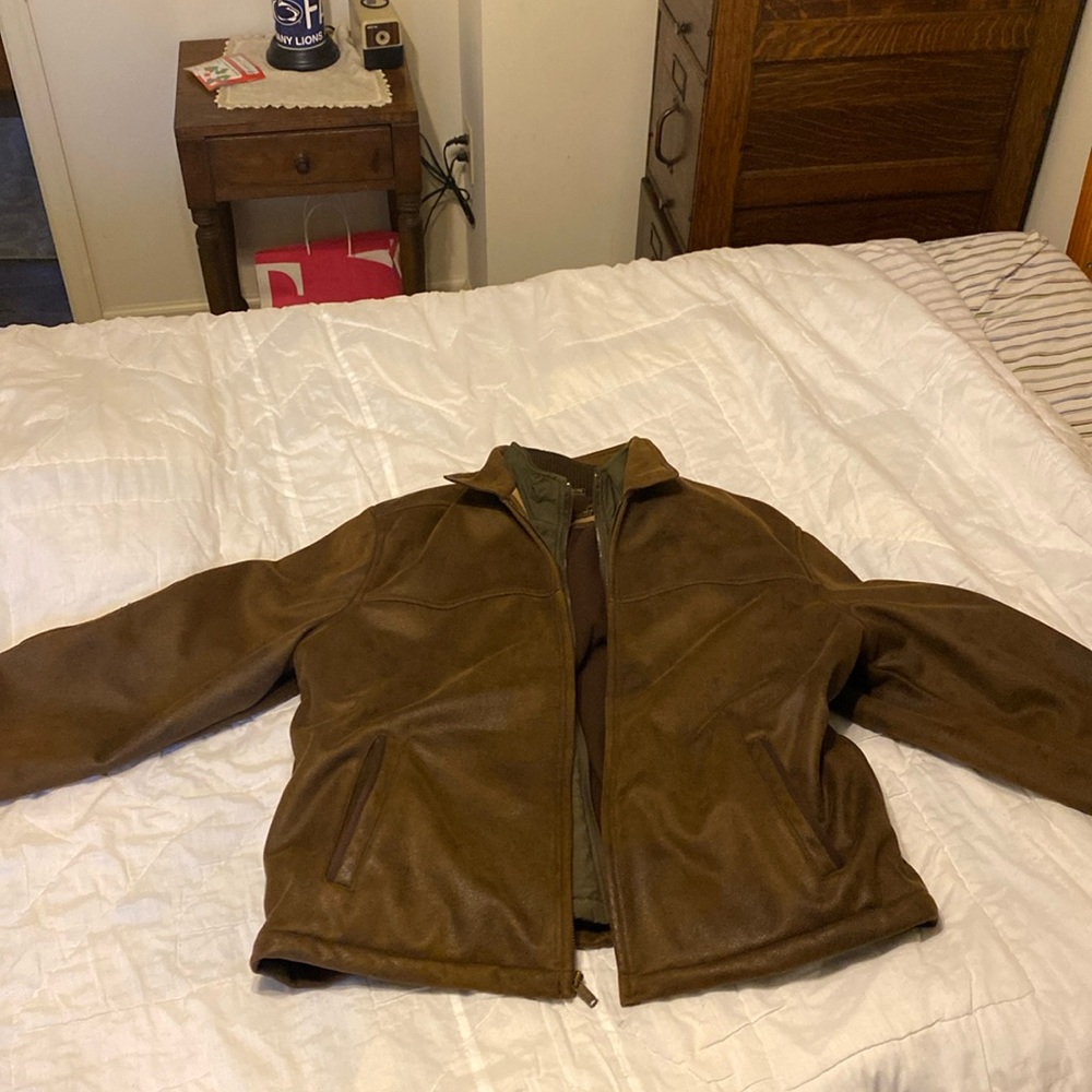 Columbia Leather Jacket with vest. XL